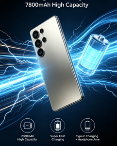 S25 Ultra สั่งซื้อจำนวนมาก สมาร์ทโฟน Android 5G หน้าจอ 7.3 นิ้ว แบตเตอรี่ 7000mAh กล้อง 48MP แรม 6GB+128GB ชาร์จเร็ว ราคาถูก ขายส่ง - Product Image 4