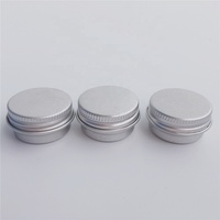Petit pot rond en aluminium argenté de 5 ml 5 g, récipient de stockage pour baume à lèvres DIY, boîte ronde en étain