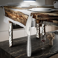Ensemble de table à manger d'extérieur Jun Qin, plateau à fromage, couteau en acier inoxydable portable, CP-7606-1, matériau métallique durable, passe au lave-vaisselle