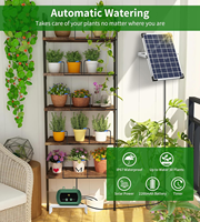 Équipement hydroponique solaire Contrôleur intelligent Système d'irrigation par goutteur Micro pompes goutte à goutte Kit d'arrosage pour serre de jardin