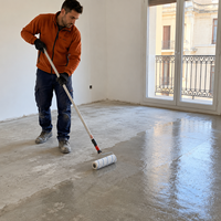 Primaire de sol à forte adhérence, séchage rapide, faible COV, inodore, résistant à l'humidité, pour la décoration intérieure, personnalisation OEM, vente en gros