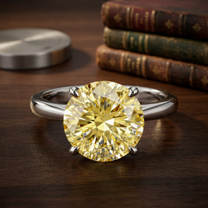 Anillo de Compromiso Starspire para Mujer, Corte Brillante VVS, Oro de 10k, Engaste de Puntas, Estilo Vintage, Uso Diario, Bañado en Rodio, Tercera Marca - Product Image 2