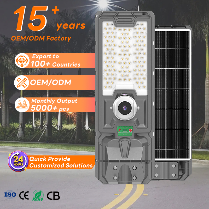 solar flood light with camera outdoor