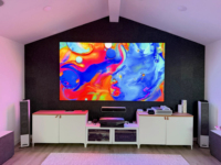   Projecteur laser Aetherion Pro 4K 2600 lumens ISO 3D HDR10+ Smart Google TV Home Cinéma à ultra courte focale