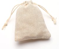 Wehd — pochette en coton et lin, Logo imprimé, personnalisé d'usine, sac pour cadeau écologique à cordon