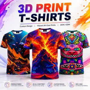 T-shirt Personalizzabili all'Ingrosso OEM in 100% Poliestere per <span class=keywords><strong>Uomo</strong></span> e Donna, Asciugatura Rapida, per Sport ed Eventi, Stampa 3D Personalizzata - Product Image 1
