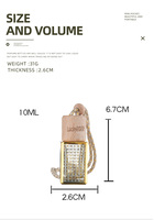 Diffuseur de parfum rectangulaire en verre texturé pour voiture, flacon suspendu avec bouchon à vis en bois, logo personnalisé, vente en gros