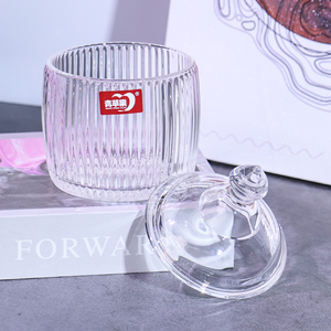 <span class=keywords><strong>Verre</strong></span> sans plomb stockage des aliments lumière de luxe offre spéciale Dessert crème glacée Snack <span class=keywords><strong>pas</strong></span> <span class=keywords><strong>cher</strong></span> ménage boîte <span class=keywords><strong>en</strong></span> <span class=keywords><strong>verre</strong></span> avec couvercle - Product Image 2