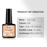 Hema Free Custom 15ml Vernis à ongles UV LED transparent super brillant, Top Coat haute brillance, Gel non-émaillant effet diamant trempé, Non toxique