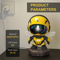 Proyector de Galaxia Bee Astronaut, Lámpara LED de Techo con Proyección de Estrellas, Nebulosa y Luz Nocturna, con Temporizador y Control Remoto, para Habitación Infantil