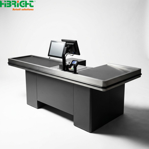 Modern Retail <b>Checkout</b> <b>Counter</b> POS Cashier Desk Stainless Steel Front <b>Counter</b> for Pharmacy Supermarket Store - Product Image 5
