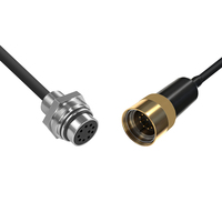 Conectores de Cable de Alimentación Hembra y Macho de la Serie 55 con Carcasa Metálica, Conector Eléctrico Subacuático Impermeable para Equipos Submarinos