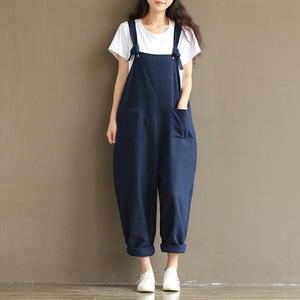 Nouveau à venir femmes salopette Harem <span class=keywords><strong>combishort</strong></span> femmes lâche Vintage grande taille combinaisons - Product Image 3
