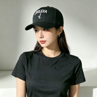 Gorra de béisbol snapback deportiva curvada de 5 paneles, personalizada, estilo vintage, con letras, de satén y gamuza, con pedrería, bordado personalizado y diseño de moda