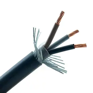 3 core 4 core armored electric power cable wire 1.5 2.5 4 6mm2 underground cable