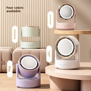USB-Powered Bladeless Oscillating Desk <b>Fan</b> for Home & Outdoor Use Brushless Motor 5-Speed Built-in Battery Usb-powered Enjoy Coo - Product Image 5