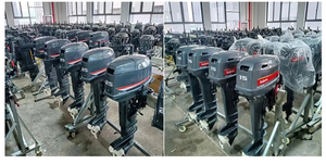 Motor fueraborda de gasolina 15Hp Motor de barco Modelo YAMH Motor fueraborda de eje largo - Product Image 5