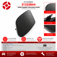Tutup Penutup Nosel Pencuci Lampu Depan Kiri 31323844 untuk Volvo S60 V60 2011-2018 Bagian Trim Bumper