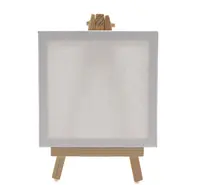 NGHỆ THUẬT Cung Cấp 10*10Cm Căng Canvas Với 6 "Mini Gỗ Tự Nhiên Hiển Thị Giá Vẽ Kit Nghệ Sĩ Tripod Tabletop Chủ Đứng