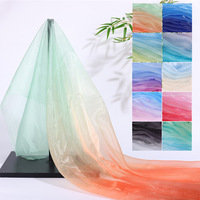 YS-004 Tissu organza brillant et scintillant de haute qualité 100% polyester pour robe de mariée et voile