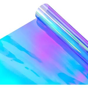 Película Decorativa para Ventanas de PET Iridiscente Dicroica, Autoadhesiva, Ecológica, Moderna y a Prueba de Explosiones - Product Image 5