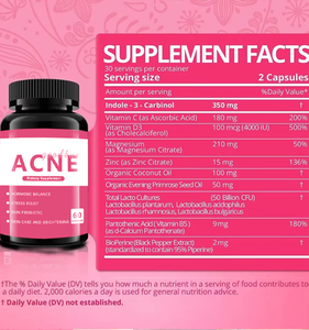 Suplemen ekstrak <span class=keywords><strong>Herbal</strong></span> kapsul dukungan jerawat Vegan Label pribadi untuk perawatan kulit dewasa produk kecantikan efektif antioksidan - Product Image 2