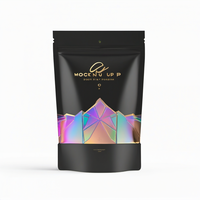 Sachets Doypack Holographiques en Mylar de 3oz et 6oz avec Fermeture Ziplock Refermable et Valve Unidirectionnelle pour Emballage Alimentaire et Café – Meilleur Prix en Gros