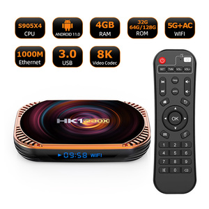 HK1 RBOX Android 11.0 Smart TV Box Amlogic S905X4 Set Top Box 4GB 32GB Wi-Fi 2.4G 5G 1000M HK1RBox <span class=keywords><strong>X4</strong></span> - Product Image 2