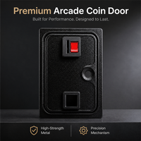 Accessoire pour machine de jeu d'arcade : Porte-monnaie en fer avec micro-interrupteur pour machine de jeu de course