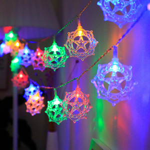 Al-Adha Étoile musulmane et lampe à huile Ramadan Eid Mubarak <span class=keywords><strong>Château</strong></span> Palais Prière Lune Clignotant Décoration LED Guirlande lumineuse colorée - Product Image 2