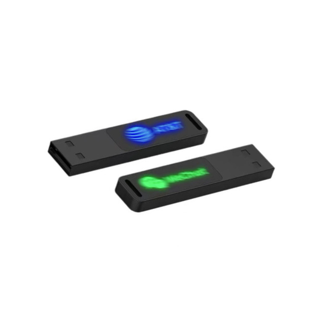 Hot Selling Custom Light Logo Mini Metal USB Flash Drive 4GB 8GB 16GB 32GB 64GB in Black & Silver Finish Portable USB Disk