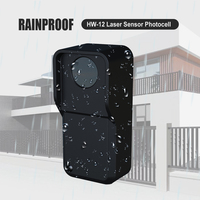 Kit Sensor Laser Gerbang Listrik Modern Aluminium Tahan Lama HW12 TOF dengan Pemasangan Sekrup untuk Penggunaan Luar Ruangan