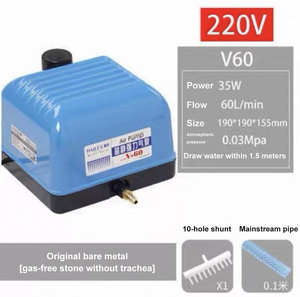ปั๊มลม Hailea V-10 เงียบ ทรงพลัง กันน้ำ กันกระแทก ระบายความร้อนเร็ว ปั๊มออกซิเจนสำหรับตู้ปลา <span class=keywords><strong>บ่อ</strong></span>เลี้ยง<span class=keywords><strong>ปลา</strong></span> และการเพาะเลี้ยงสัตว์น้ำ - Product Image 5