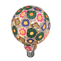 Ampoule G125 à LED vintage en mosaïque artistique, lampe décorative E27/E26 pour l'éclairage de la maison, du café, du restaurant, du bar et du festival
