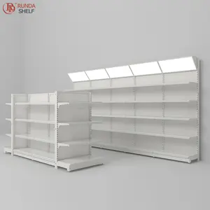 Kim Loại Gondola Kệ Hiển Thị Giá Siêu Thị Kệ Thiết Bị Với Cửa Hàng Thiết Kế Kệ Mua Sắm Siêu Thị Kệ Để Bán - Product Image 3