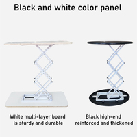 Tables promotionnelles pliables en aluminium et tissu, présentoirs de comptoir portables rectangulaires pour salons professionnels, vente en gros