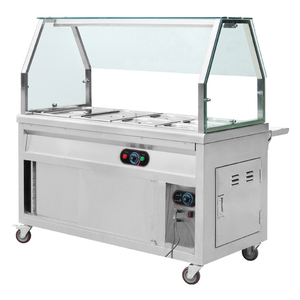 Electric <strong>Bain</strong> <strong>Marie</strong> <strong>Food</strong> <strong>Warmer</strong> Counter for Hot Buffet <strong>Food</strong> Display - Product Image 4