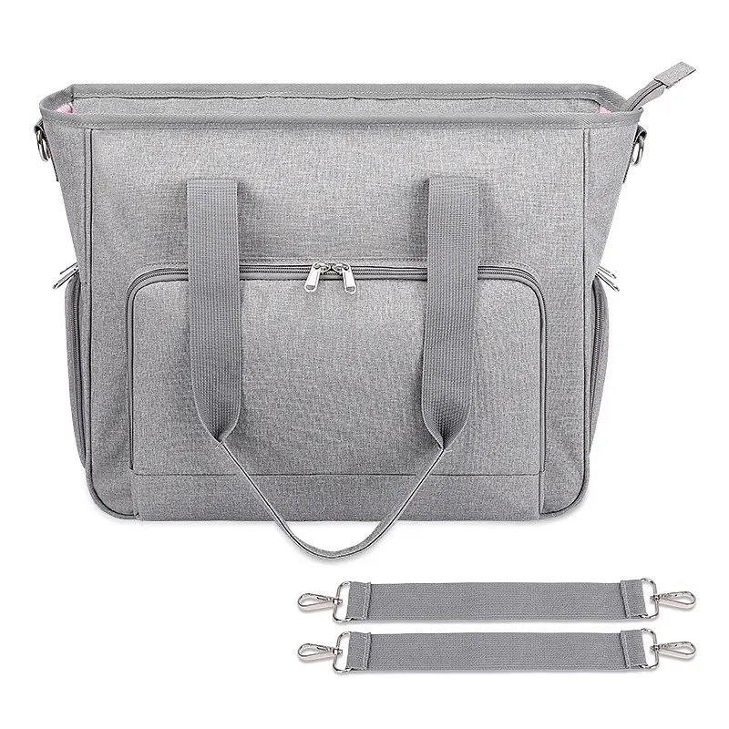 กระเป๋าใส่ของอเนกประสงค์สำหรับคุณแม่, กระเป๋าห้อยรถเข็นให้เด็กความจุขนาดใหญ่แบบเรียบง่าย