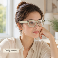 Lunettes intelligentes IA E02C E03 avec caméra haute définition anti-tremblement 8 Mps, interprétation simultanée et IA de conversation GPT