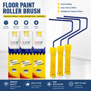 Epoxy Floor <b>Paint</b> <b>Roller</b> Brush Dead-angle-free Medium-pile Industrial & DIY OEM Plastic Bristles Coating Construction Tool - Product Image 1
