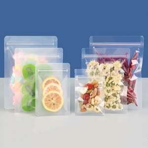 Sacs d'emballage alimentaire transparents refermables en PE laminé avec fermeture éclair, personnalisables avec logo, faible MOQ, pour lait, qualité alimentaire, recyclables - Product Image 2