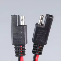 Cable de extensión de cable de alimentación fotovoltaica Solar de 2 pines conector adaptador SAE estaciones de energía de PVC de goma de cobre ordenadores industriales
