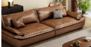 Sofá de cuero de diseño europeo contemporáneo, nuevos muebles modernos para sala de estar con material de cuero genuino - Product Image 3