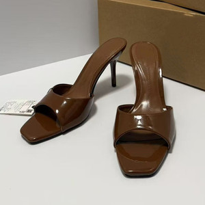 Sandalias de Tacón Alto Sexys para Mujer, Zapatos de Tacón Alto de Calidad, Sandalias Casuales con Punta Cuadrada para Caminar al Aire Libre - Product Image 1