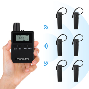2.4G sans fil crochet d'oreille talkie-walkie Portable 200 mètres système de guide touristique longue Distance pour la Communication de conférence Hajj - Product Image 2