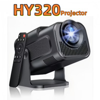 Mini projecteur portable HY320 avec système Android 12 LCD 720P, 200 lumens, 2 Go de RAM, processeur H713 pour home cinéma