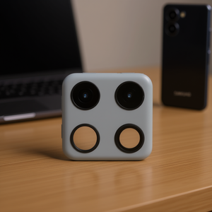 Copriobiettivo Fotocamera Grigio per Samsung Galaxy A42 5G, Ricambio per Modello SM-A426 2020, Protezione Lente - Product Image 3