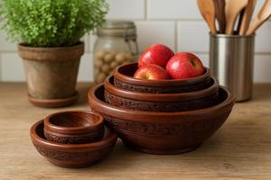 Top Selling Natural Wooden <b>Bowl</b> Handmade for Salad <b>Snacks</b> & Food Serving Available in Custom Sizes - Product Image 3