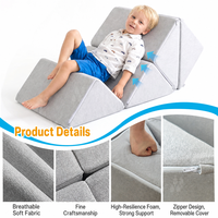 Canapé pliable pour enfants, siège en éponge douce, chaise convertible pour salle de jeux, chambre moderne, salon