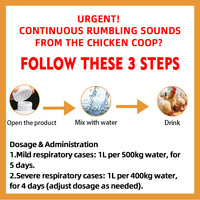 CY Poultry : Soulagement Respiratoire de la Toux, Dépuratif, Diffuseur de Chaleur, Soulagement des Crachaisons, Expectorant, Médicament Vétérinaire